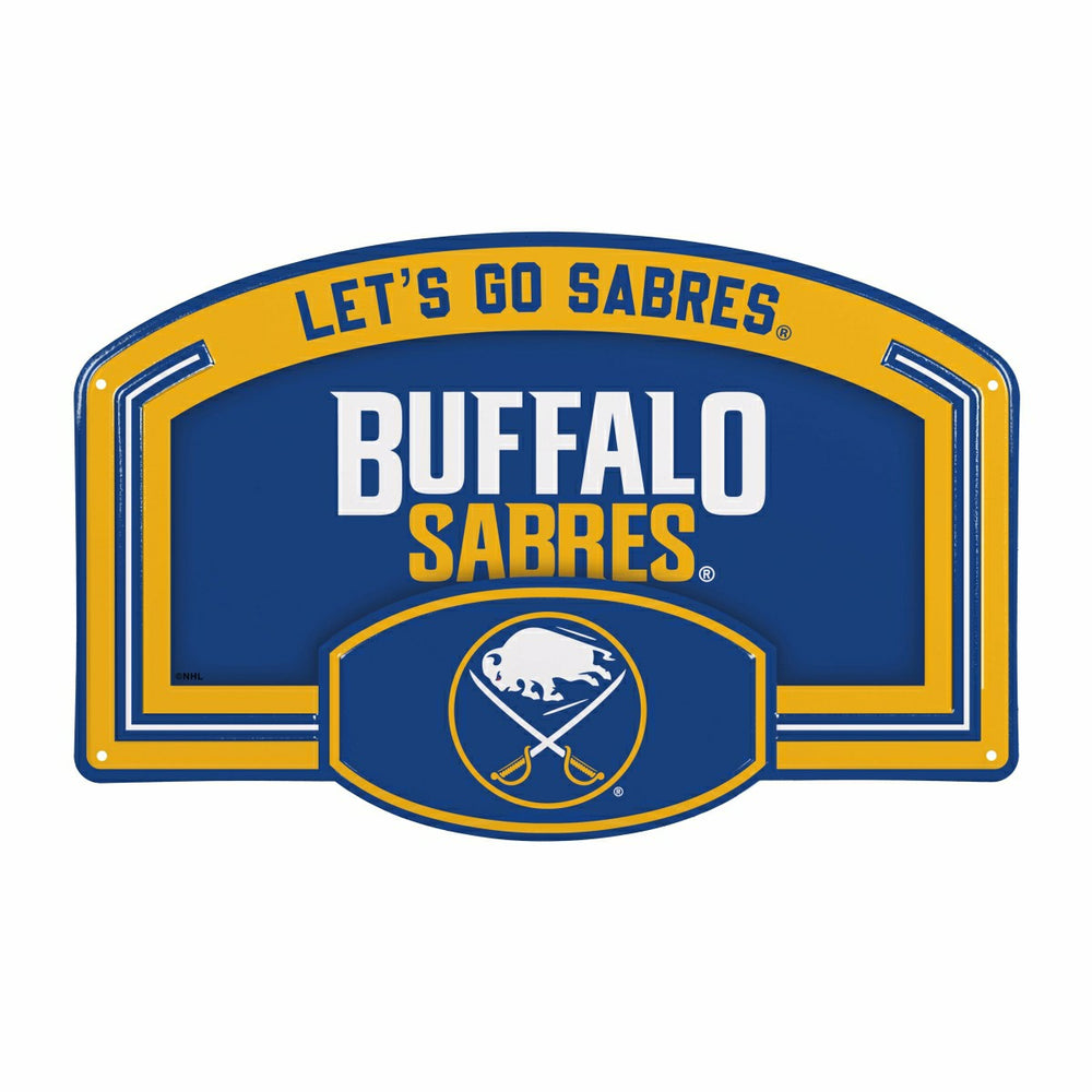 Buffalo Sabres USA Embossed Steel Wall Sign, 11" x 17", NHL, Home