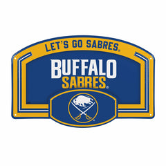 Buffalo Sabres USA Embossed Steel Wall Sign, 11" x 17", NHL, Home