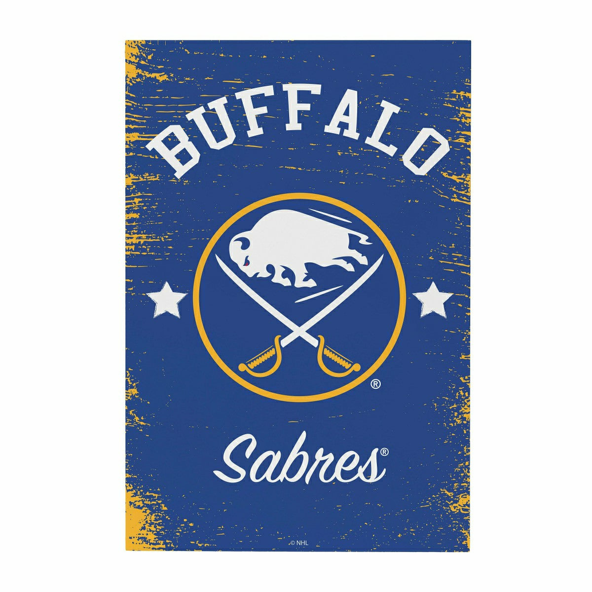 Buffalo Sabres Wood Wall Sign, 16x24, NHL, Home