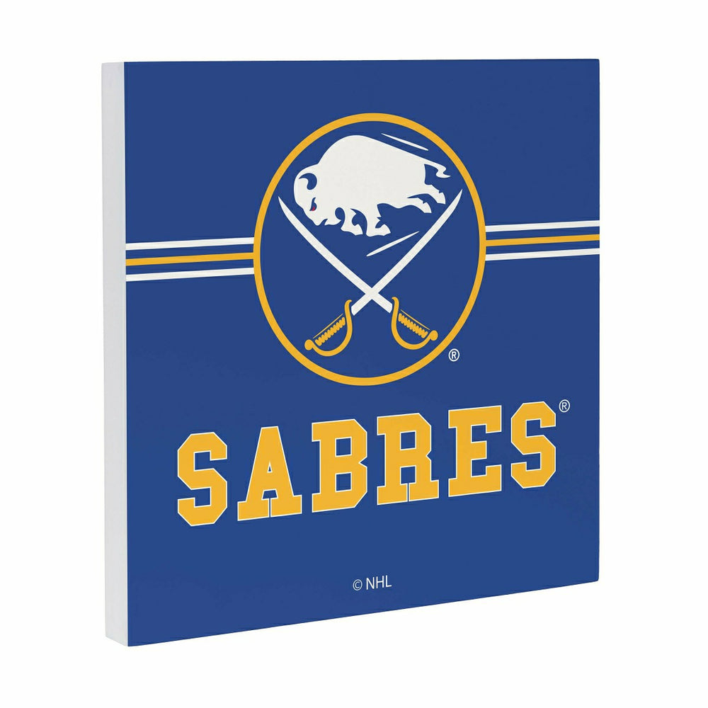 Buffalo Sabres Wood Wall Sign, 12x12, NHL, Home