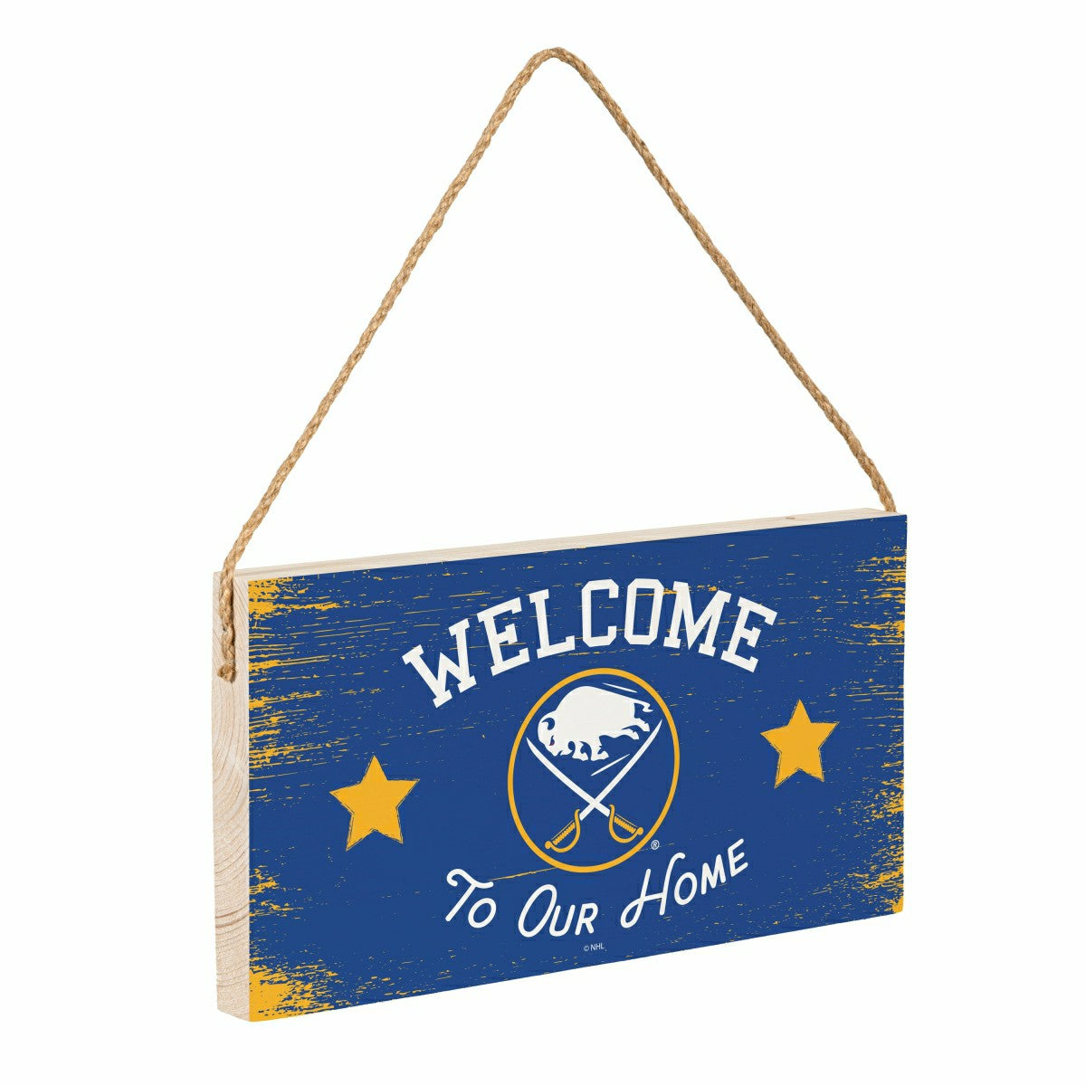 Buffalo Sabres Wood Wall Sign, 6x11, NHL, Home