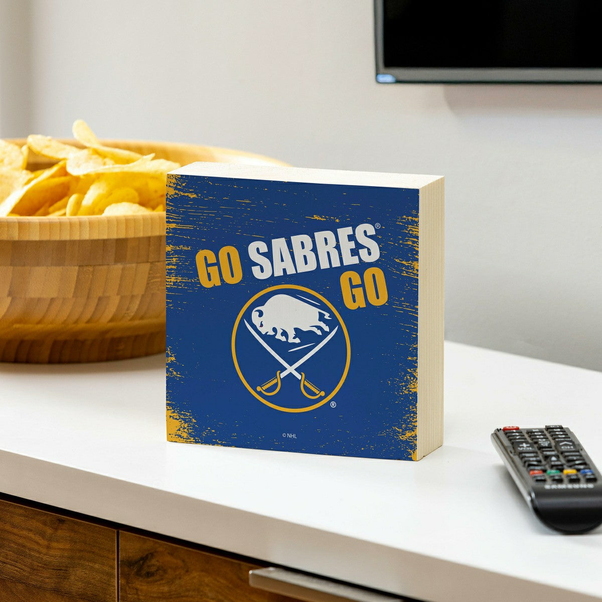 Buffalo Sabres Plock, Down Home Fans, 6x6, NHL, Home