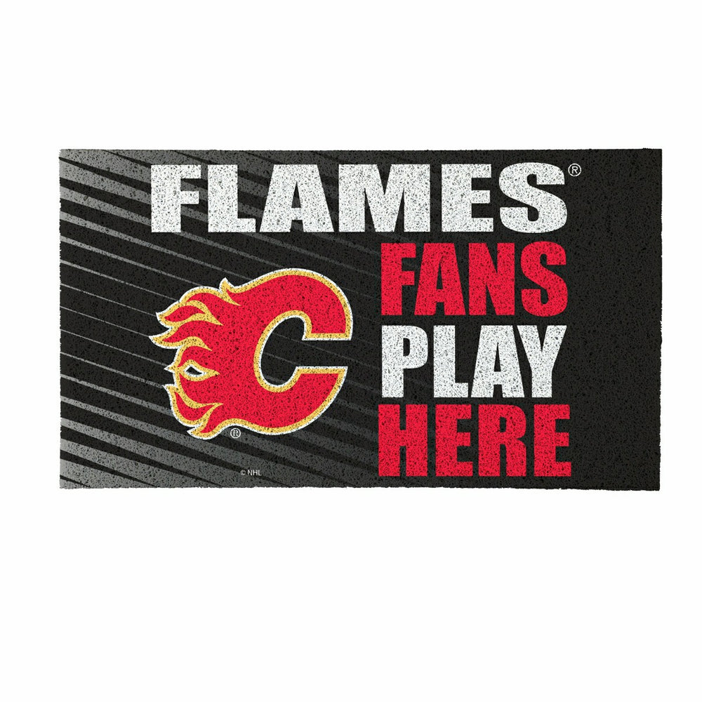 Calgary Flames Fan Mat, 28"x16", NHL