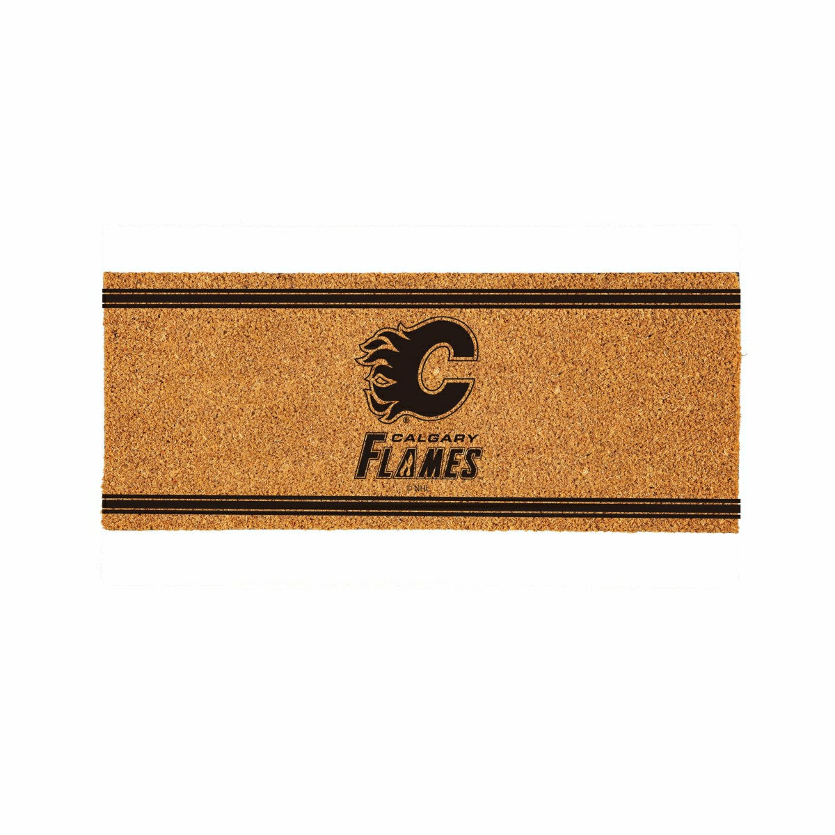 Calgary Flames Extra Large One Color Coir Mat, 60"x24", NHL