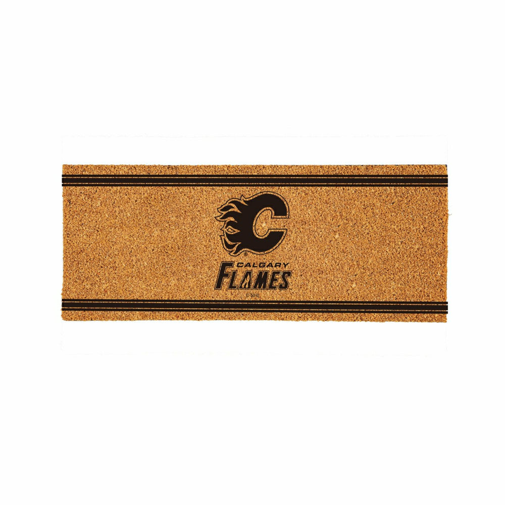 Calgary Flames Extra Large One Color Coir Mat, 60"x24", NHL