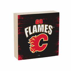 Calgary Flames Plock, Down Home Fans, 6x6, NHL, Home