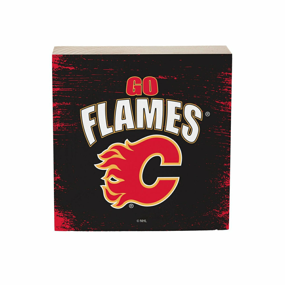 Calgary Flames Plock, Down Home Fans, 6x6, NHL, Home
