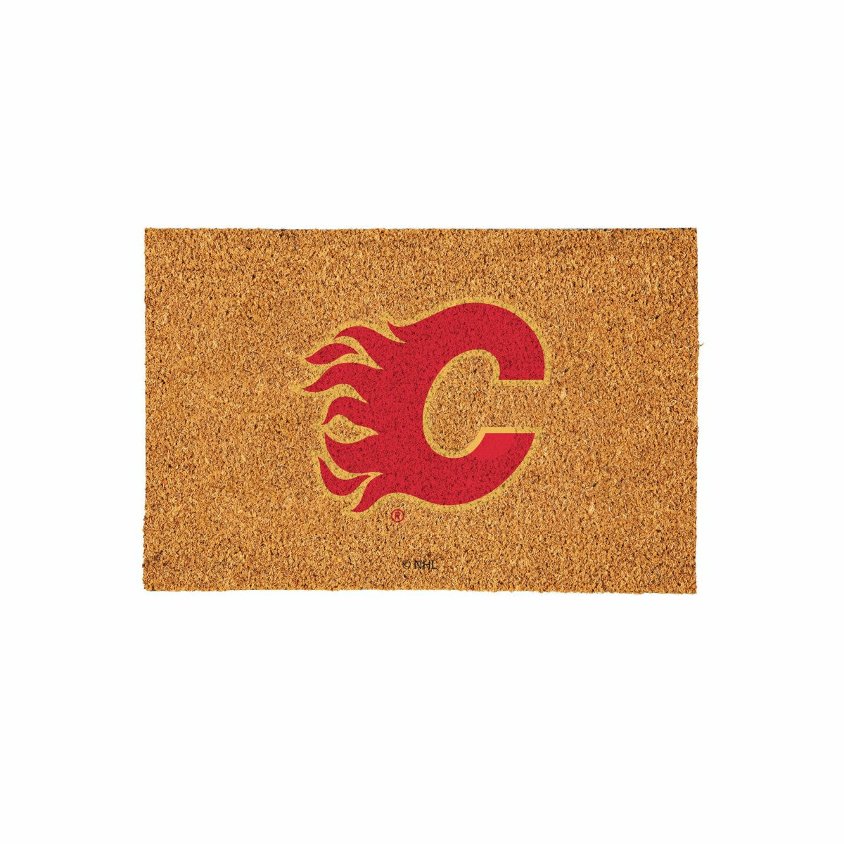 Calgary Flames Large Full Color Coir Mat, 36"x24", NHL