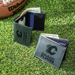 Calgary Flames, Bi-Fold and Tri-Fold Wallet Gift Set, Black, NHL, Home