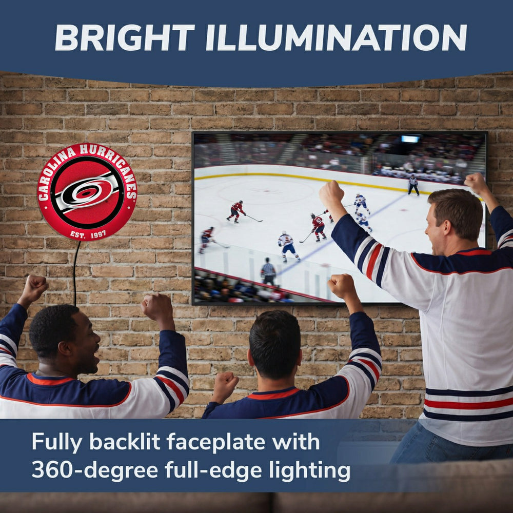 Carolina Hurricanes, Metal Lite, Round, NHL