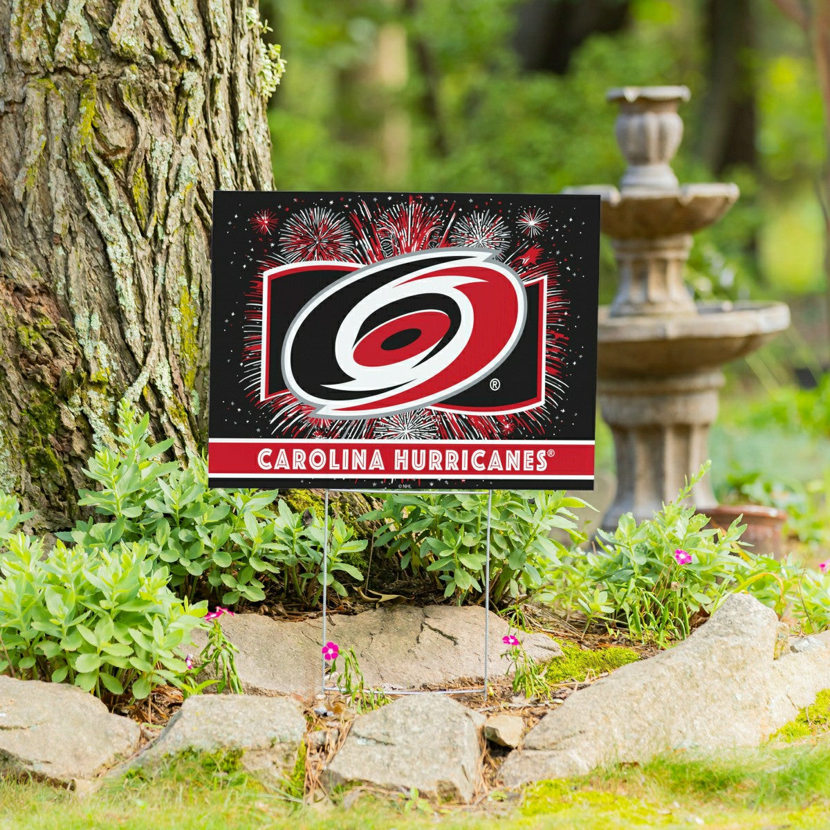 Carolina Hurricanes Yard Sign, Patriotic, NHL, Home