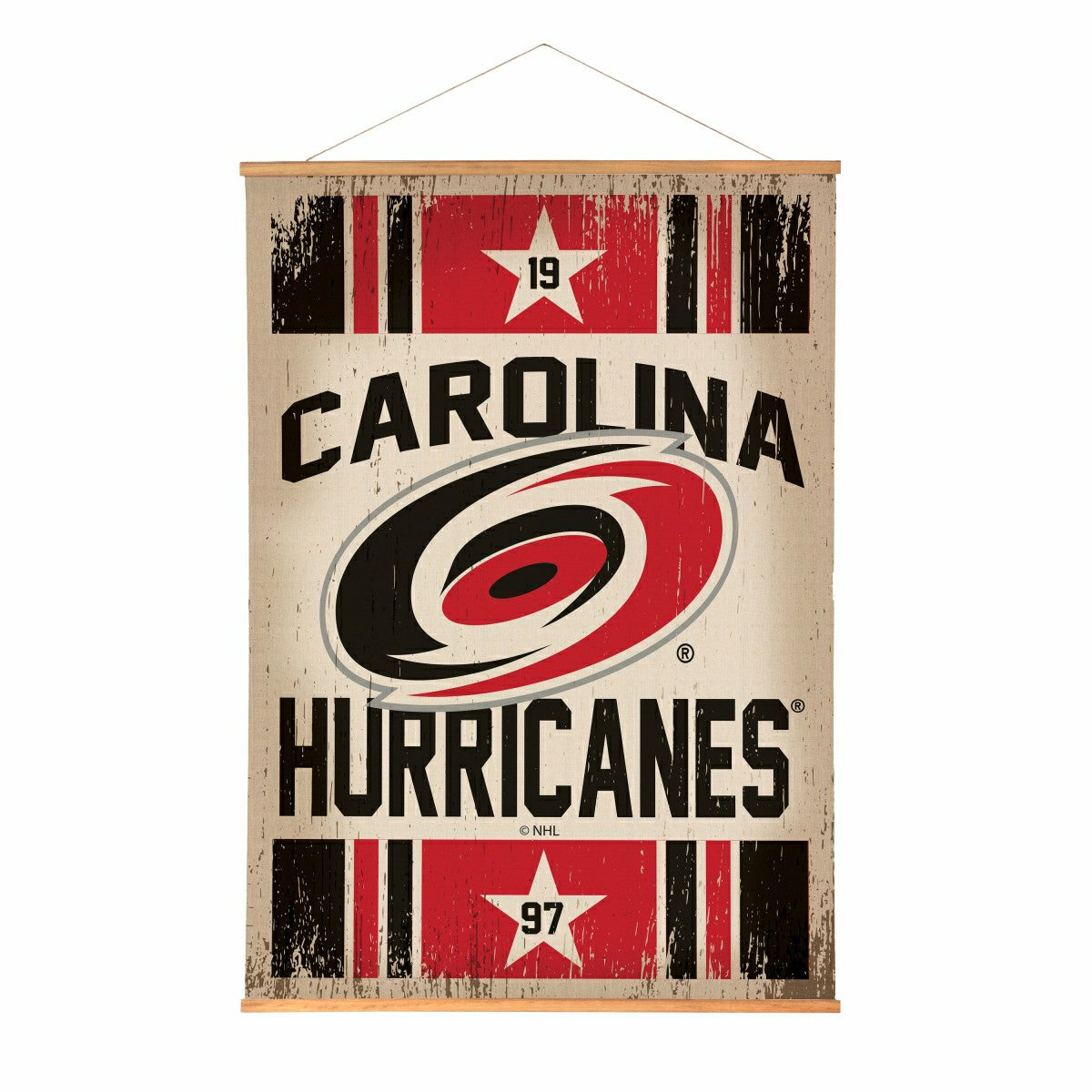 Carolina Hurricanes, Canvas Wall Tapestry, Large, 54x36, NHL, Home