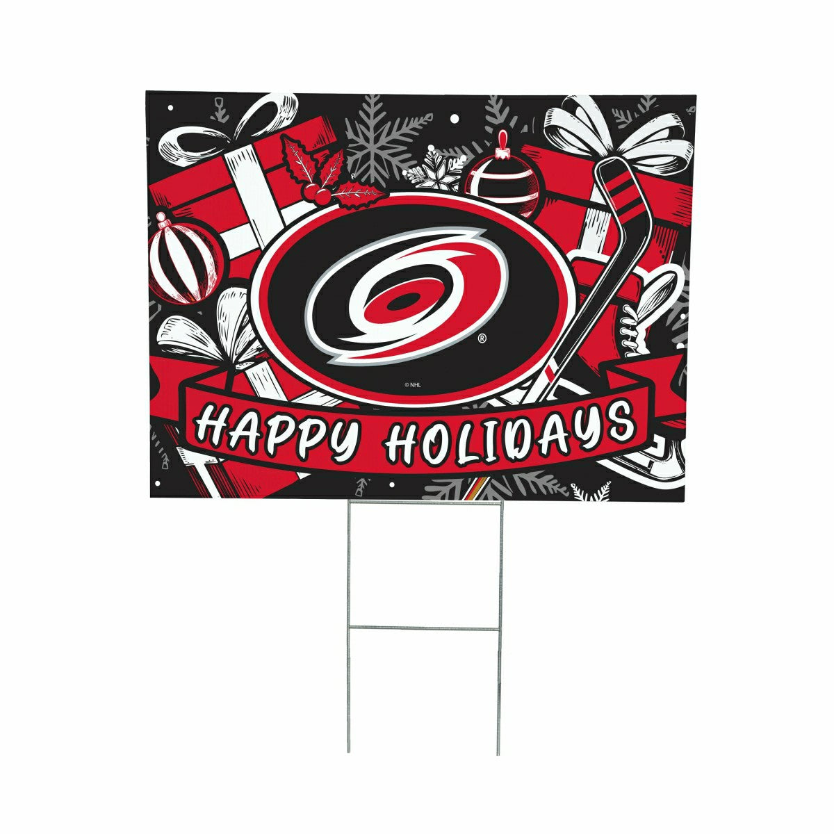 Carolina Hurricanes Yard Sign, Holiday, NHL, Home