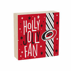 Carolina Hurricanes Block, Holiday, 6x6, NHL, Home