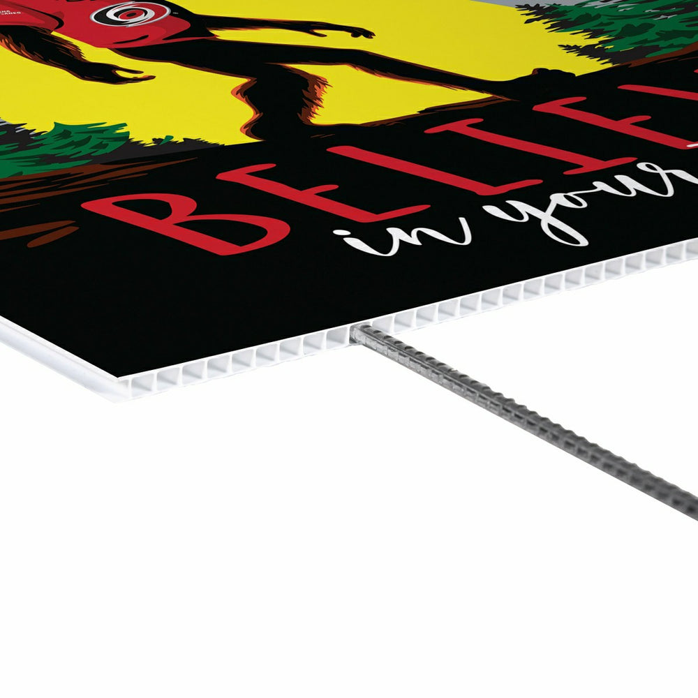 Carolina Hurricanes Yard Sign, Bigfoot, NHL, Home