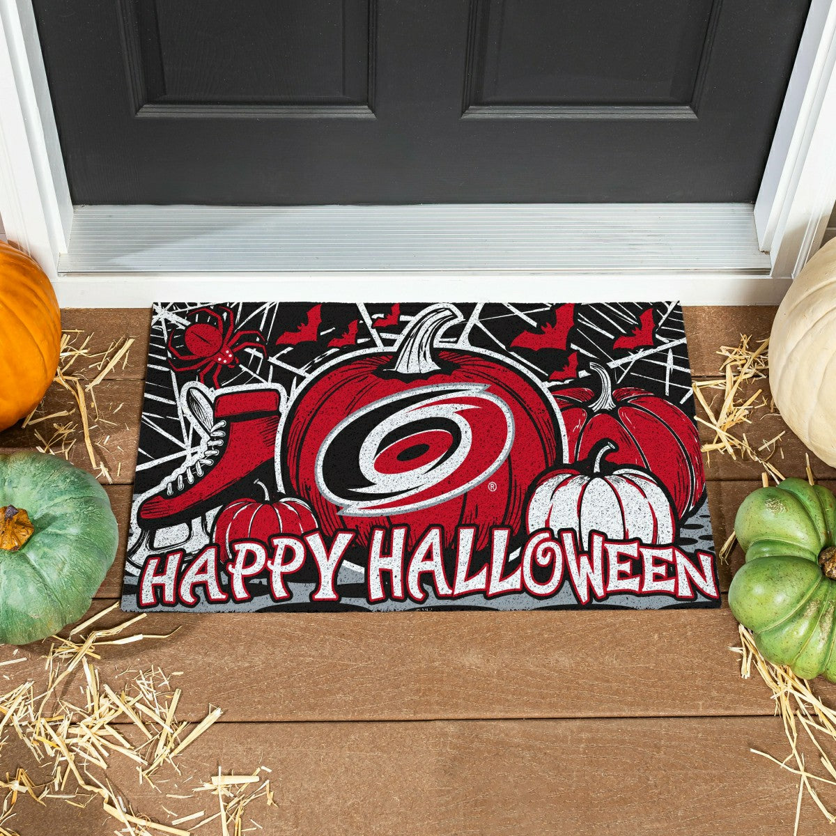 Carolina Hurricanes Halloween PVC Mat, 28"x16", NHL