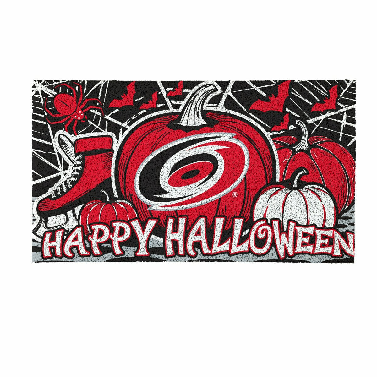 Carolina Hurricanes Halloween PVC Mat, 28"x16", NHL