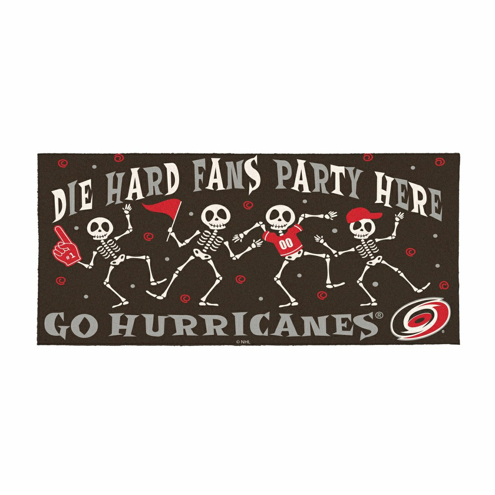 Carolina Hurricanes Flocked Coir Halloween Sassafras Switch Mat, 22"x1, NHL
