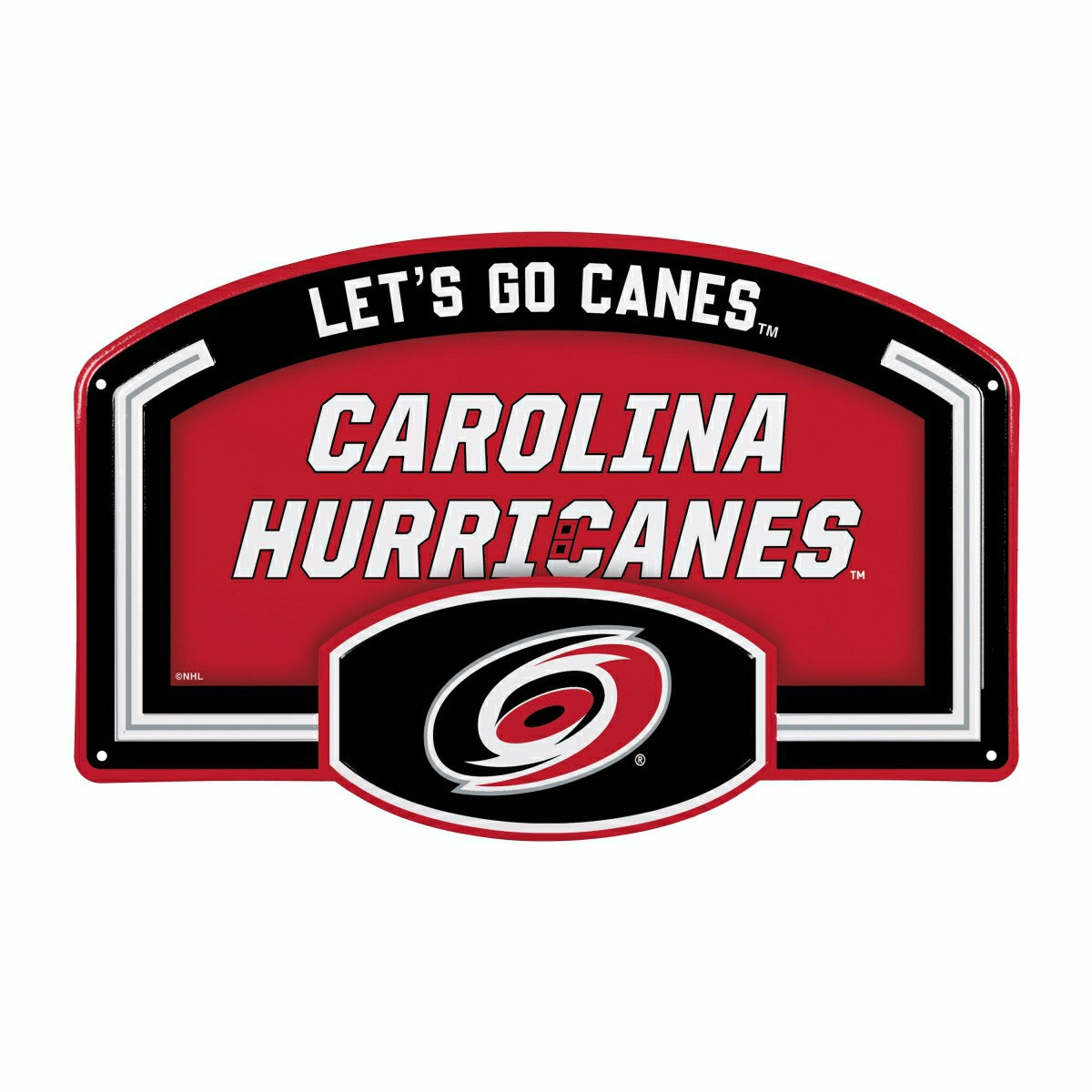 Carolina Hurricanes USA Embossed Steel Wall Sign, 11" x 17", NHL, Home