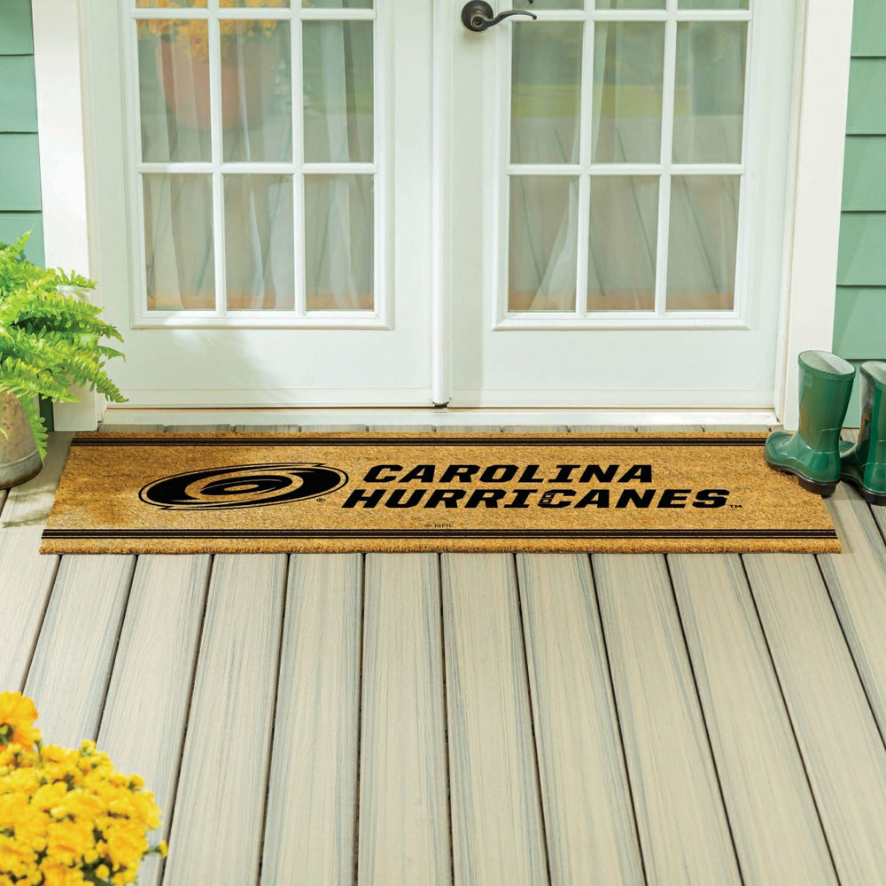 Carolina Hurricanes Extra Large One Color Coir Mat, 60"x24", NHL