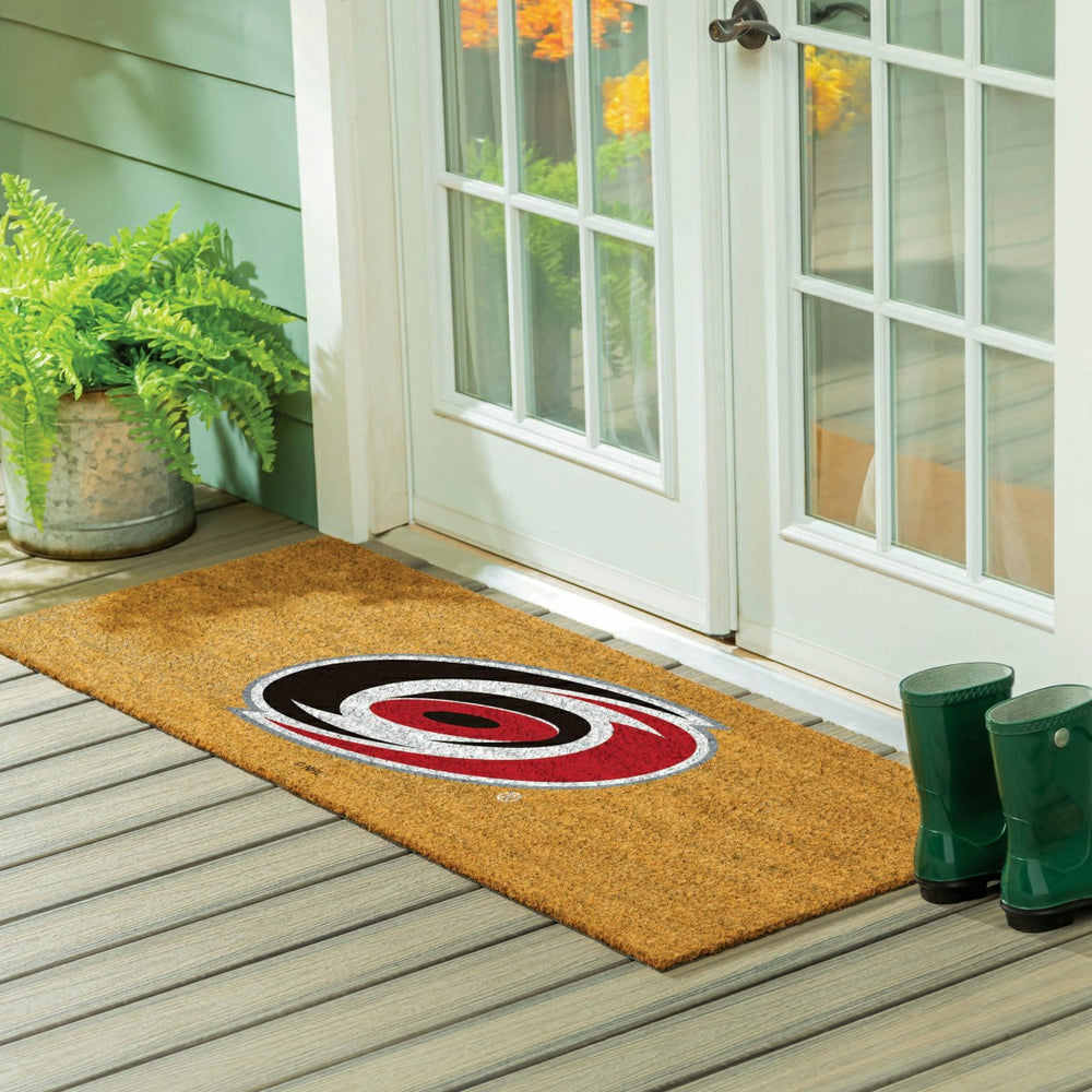 Carolina Hurricanes Extra Large Full Color Coir Mat, 60"x24", NHL