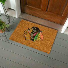 Coir Mat, 16"x28", Chicago Blackhawks, NHL