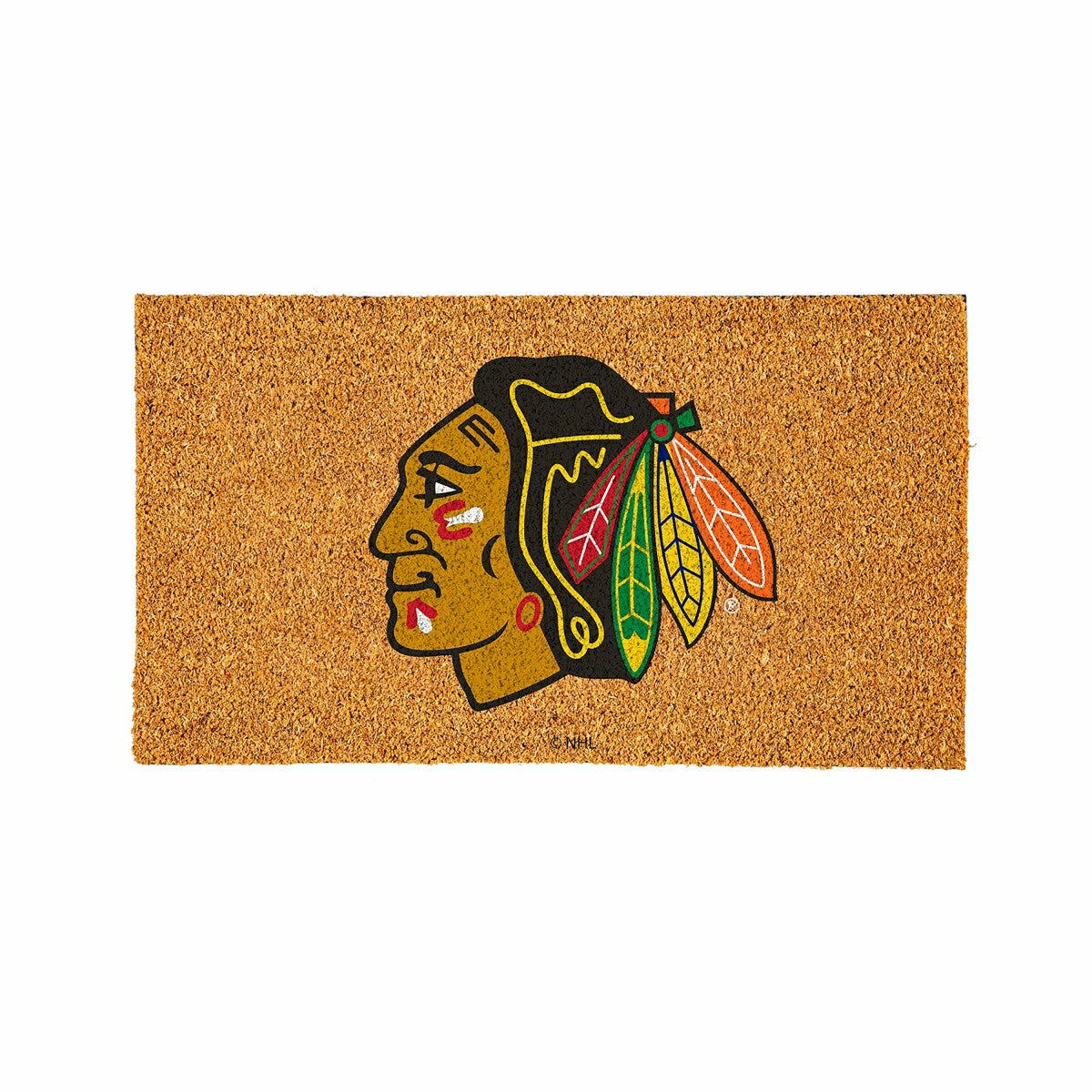 Coir Mat, 16"x28", Chicago Blackhawks, NHL