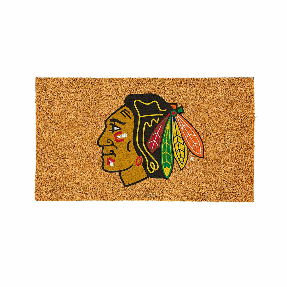 Coir Mat, 16"x28", Chicago Blackhawks, NHL