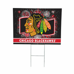 Chicago Blackhawks Yard Sign, Patriotic, NHL, Home