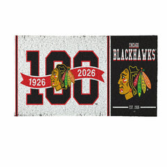 Chicago Blackhawks, 100 Anniversary Turf Mat, Color, NHL