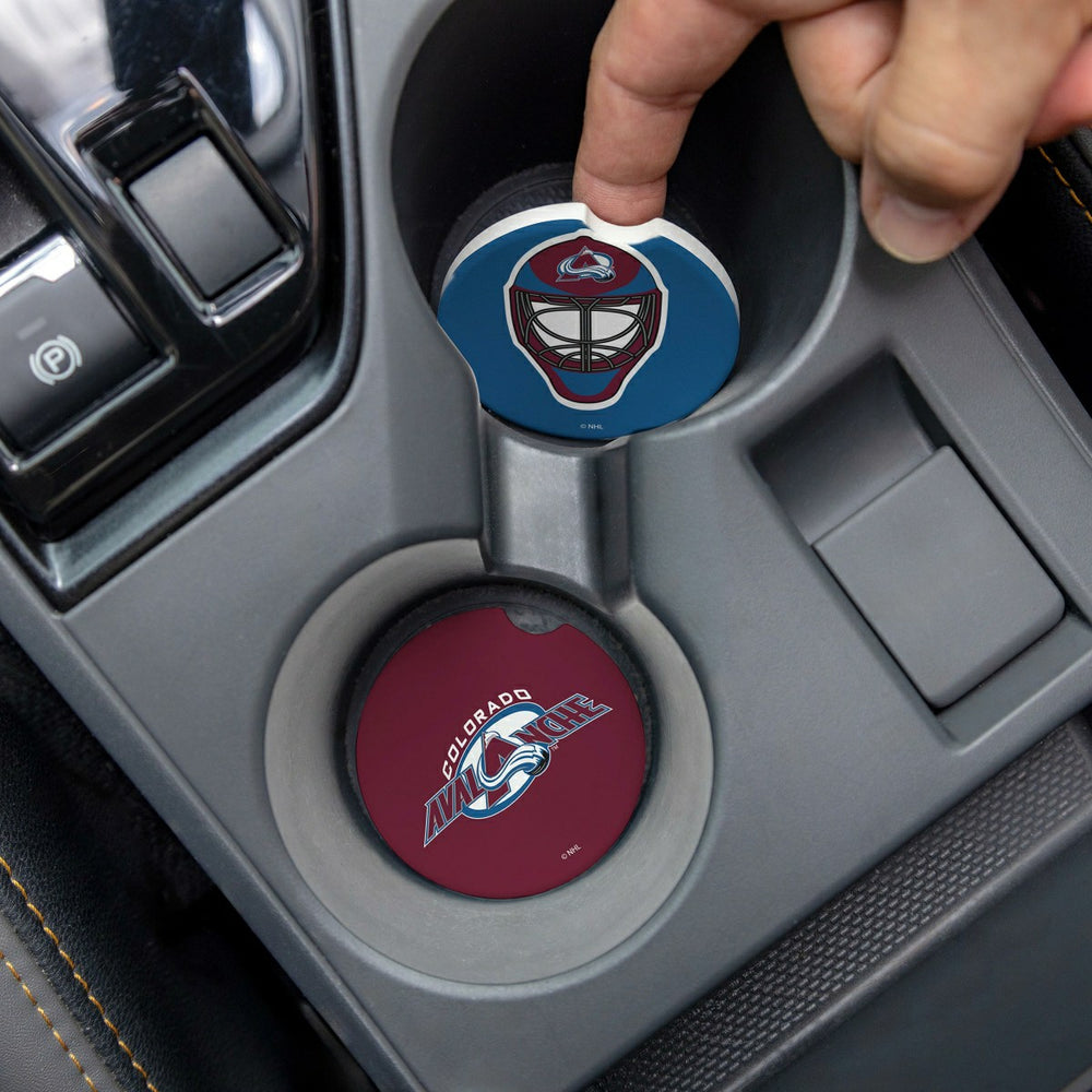 Colorado Avalanche Car Coaster Set, 2pc, NHL, Home