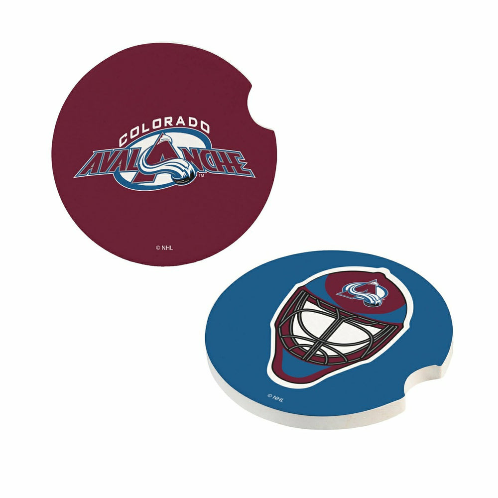 Colorado Avalanche Car Coaster Set, 2pc, NHL, Home