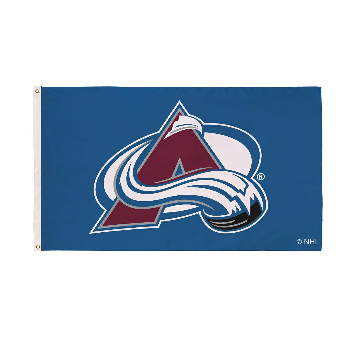 Colorado Avalanche Single Sided Flag w/ 2 Grommets, 3'x5', NHL, Home