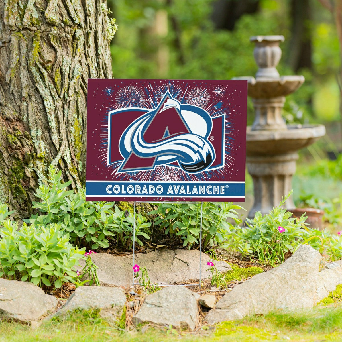 Colorado Avalanche Yard Sign, Patriotic, NHL, Home