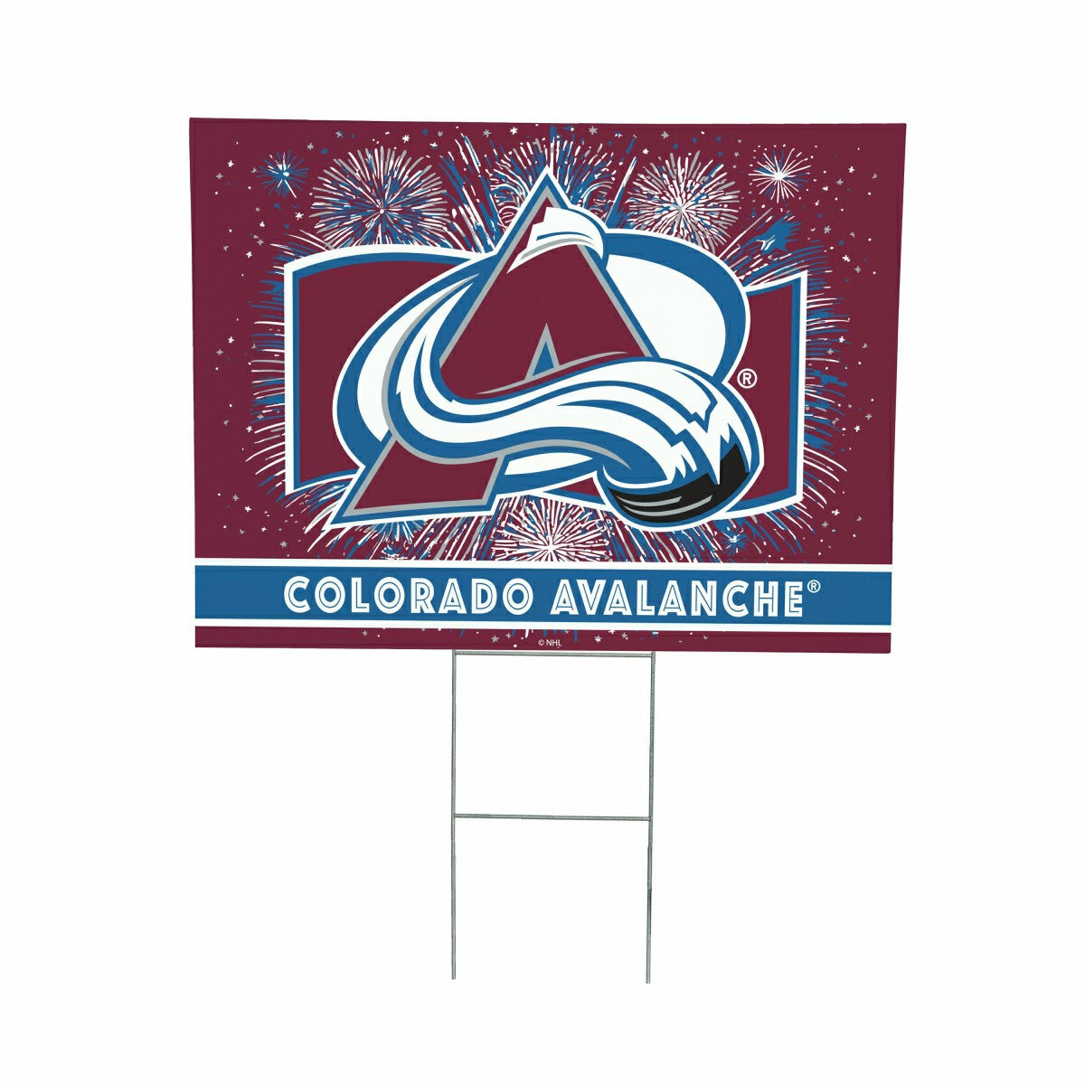 Colorado Avalanche Yard Sign, Patriotic, NHL, Home