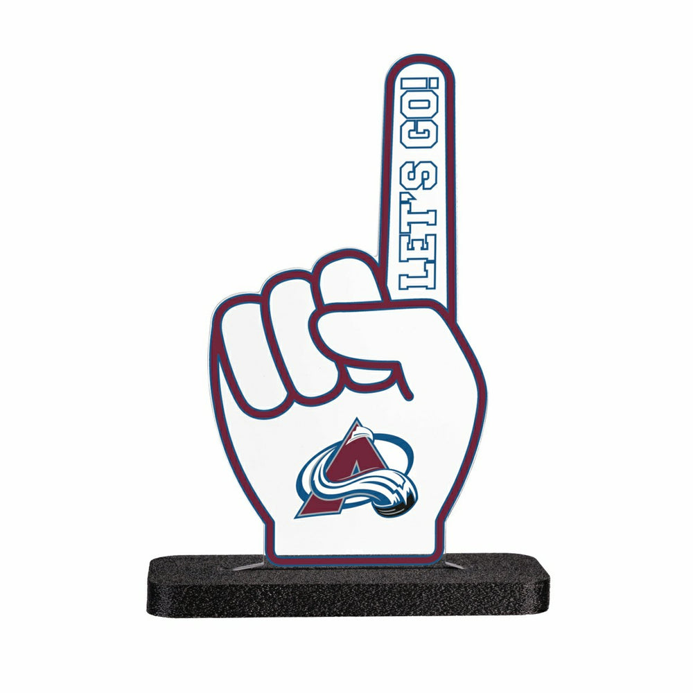 Colorado Avalanche Hockey Foam Finger Desklite LED Decor, NHL, Home