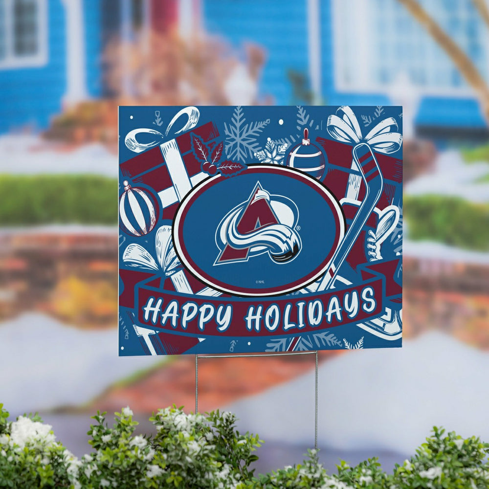 Colorado Avalanche Yard Sign, Holiday, NHL, Home