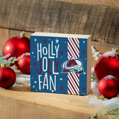 Colorado Avalanche Block, Holiday, 6x6, NHL, Home