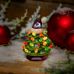 4" Mini LED Tabletop Christmas Tree, Set of 2, Colorado Avalanche, NHL, Home