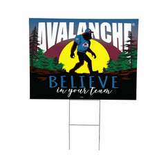 Colorado Avalanche Yard Sign, Bigfoot, NHL, Home