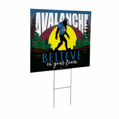 Colorado Avalanche Yard Sign, Bigfoot, NHL, Home