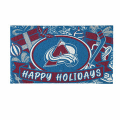Colorado Avalanche Holiday PVC Mat, 28"x16", NHL