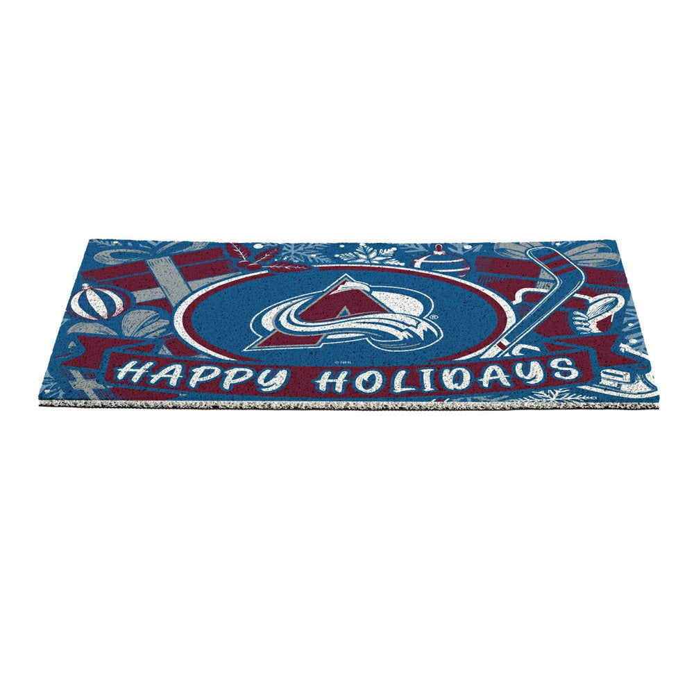Colorado Avalanche Holiday PVC Mat, 28"x16", NHL