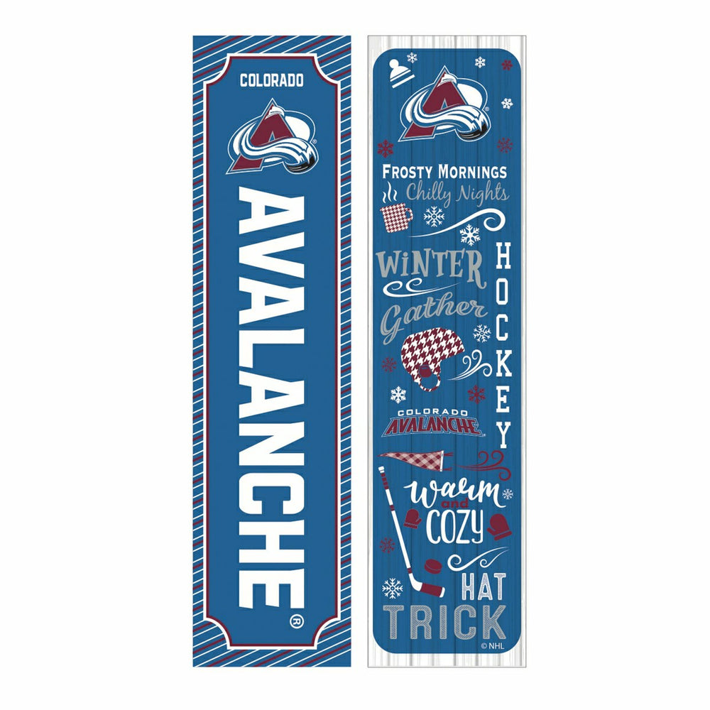 Colorado Avalanche 46" Double Sided Leaner, Winter Seasonal, NHL, Home