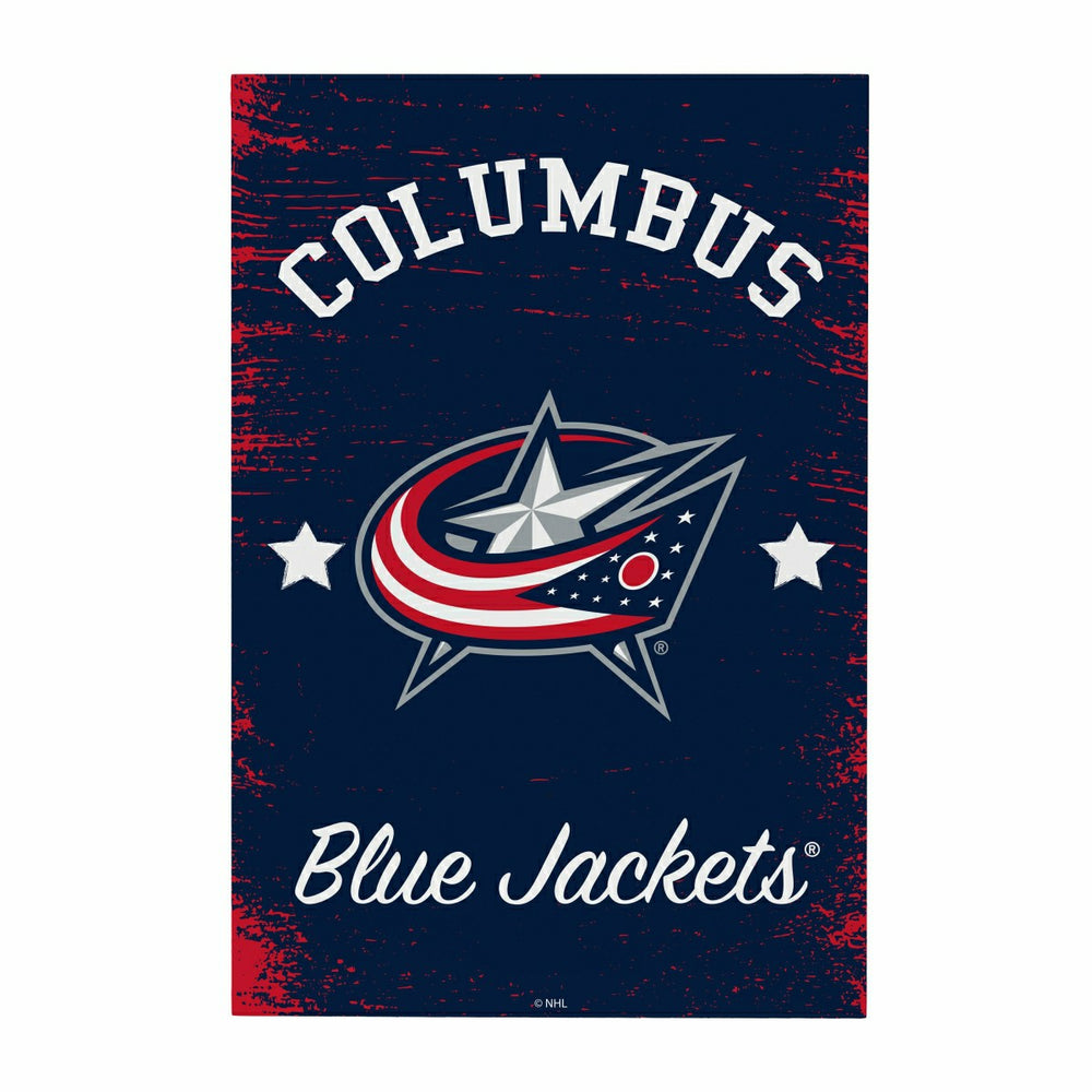Columbus Blue Jackets Wood Wall Sign, 16x24, NHL, Home