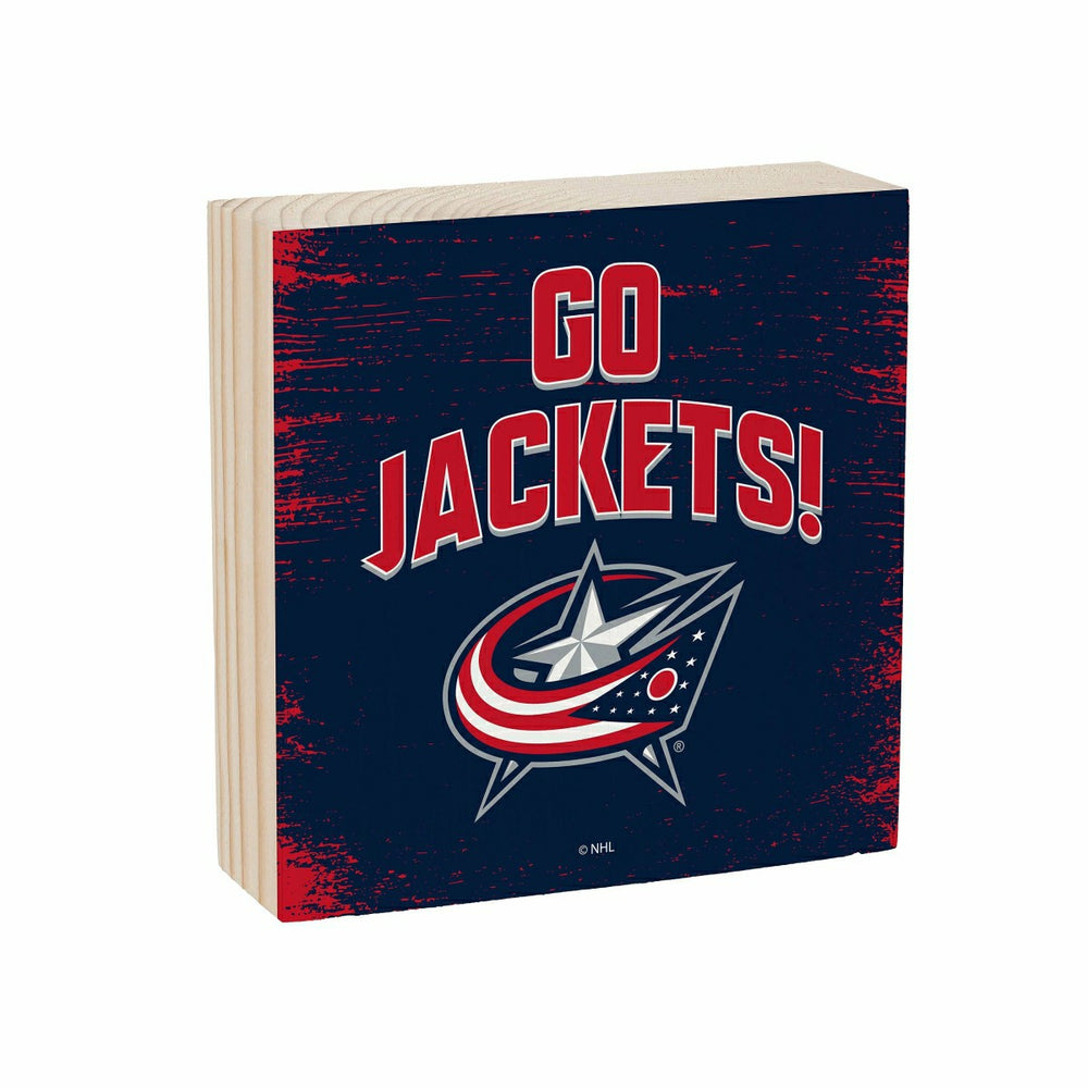 Columbus Blue Jackets Plock, Down Home Fans, 6x6, NHL, Home