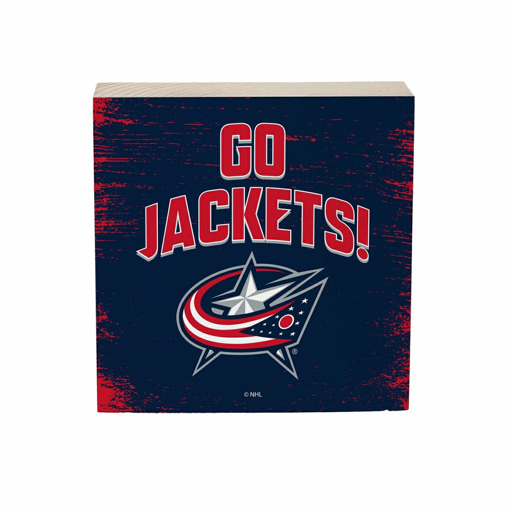 Columbus Blue Jackets Plock, Down Home Fans, 6x6, NHL, Home