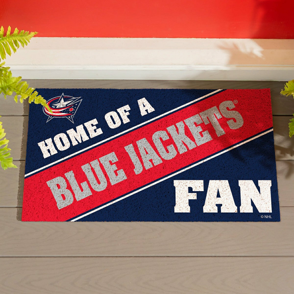 Columbus Blue Jackets, PVC Mat COLOR, Home of a Fan, NHL