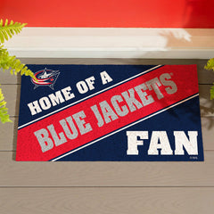 Columbus Blue Jackets, PVC Mat COLOR, Home of a Fan, NHL