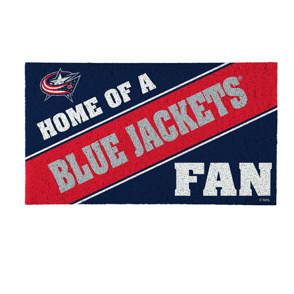 Columbus Blue Jackets, PVC Mat COLOR, Home of a Fan, NHL